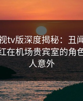 可可影视tv版深度揭秘：丑闻风波背后，网红在机场贵宾室的角色极其令人意外