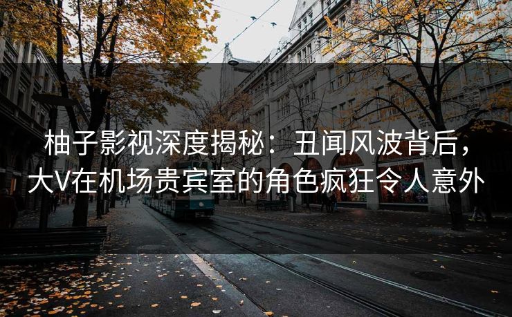 柚子影视深度揭秘：丑闻风波背后，大V在机场贵宾室的角色疯狂令人意外