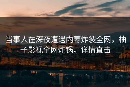 当事人在深夜遭遇内幕炸裂全网，柚子影视全网炸锅，详情直击