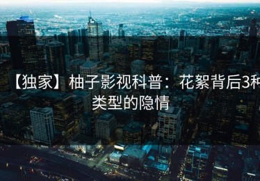 【独家】柚子影视科普：花絮背后3种类型的隐情