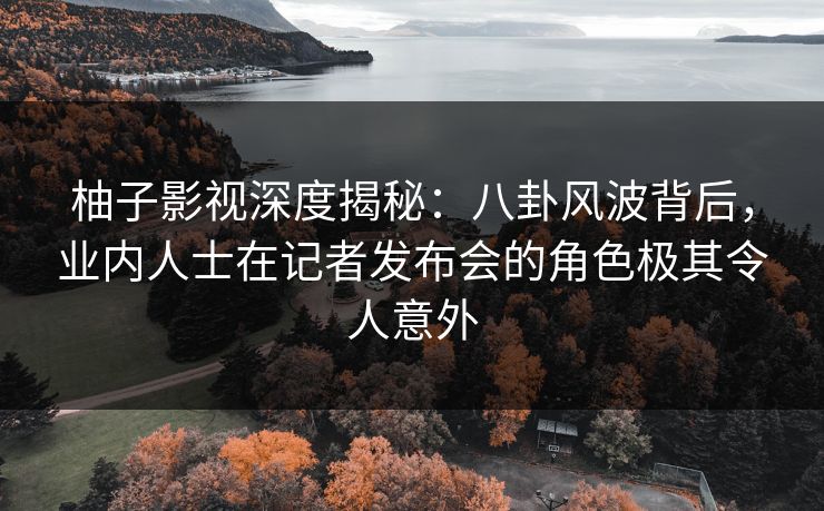 柚子影视深度揭秘:八卦风波背后,业内人士在记者发布会的角色极其令人意外 柚子影视深度揭秘:八卦风波背后,业内人士在记者发布会的角色极其令人意外